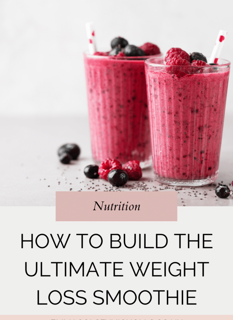 best ingredients for weight loss smoothie
